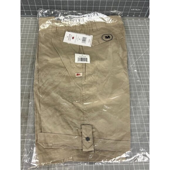 Dakota Grizzly Ladies Roll-Up Adventure Shorts M Khaki Lightweight Casual NEW - Picture 1 of 4